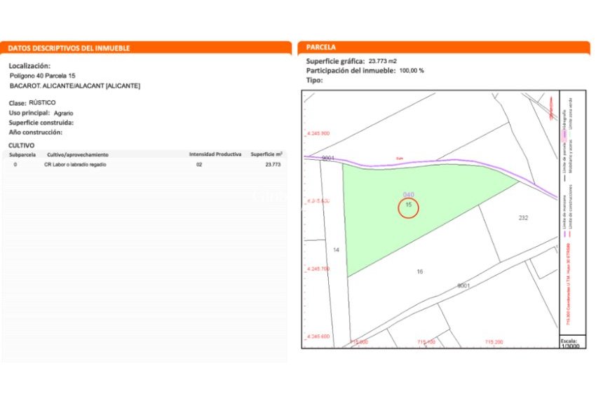 Venta - TERRENO -
ALICANTE - Costa Blanca