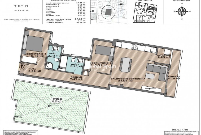 Wederverkoop - APPARTEMENT -
ALGORFA - Inland