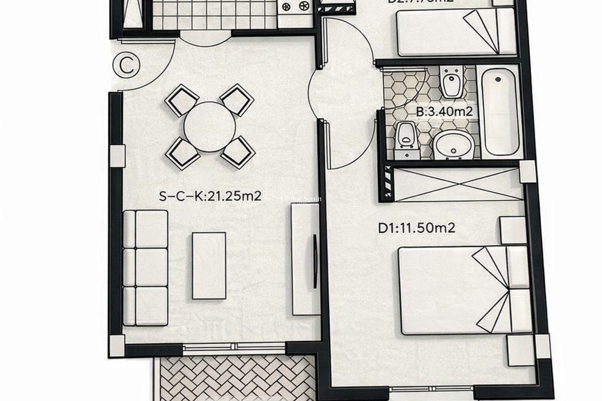 Wiederverkauf - WOHNUNG -
Lomas de Caboroig - Costa Blanca