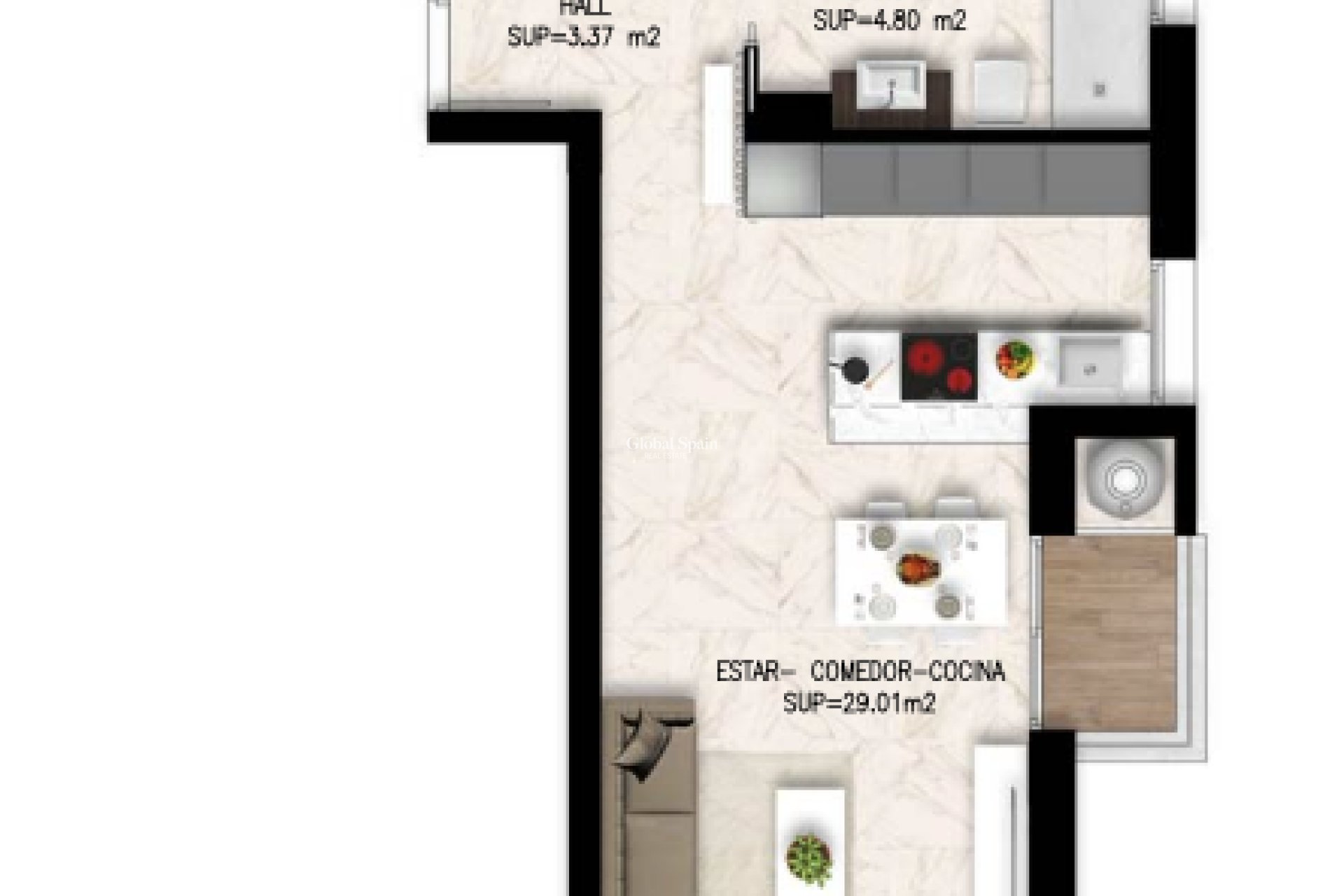 Wiederverkauf - WOHNUNG -
ORIHUELA - Inland