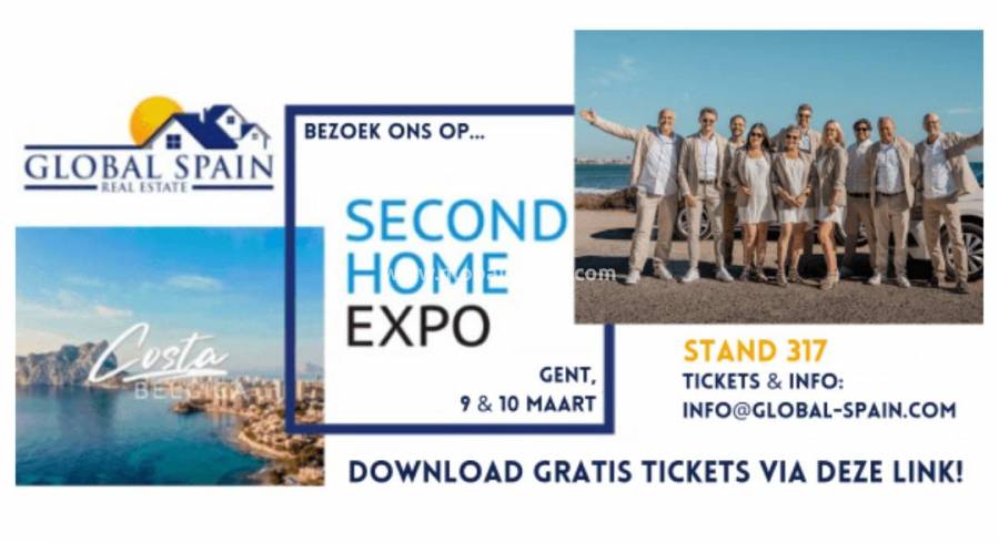 Global Spain Returns to the Second Home Expo (March 9-10): Discover the Best Selection of Properties on the Costa Blanca and Costa Cálida