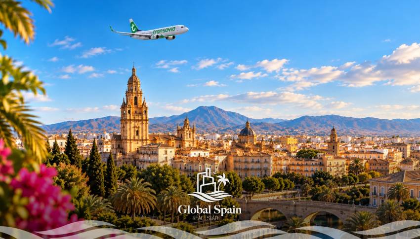 New direct flights from Amsterdam to Murcia: a boost for real estate on the Costa Blanca from the summer of 2027