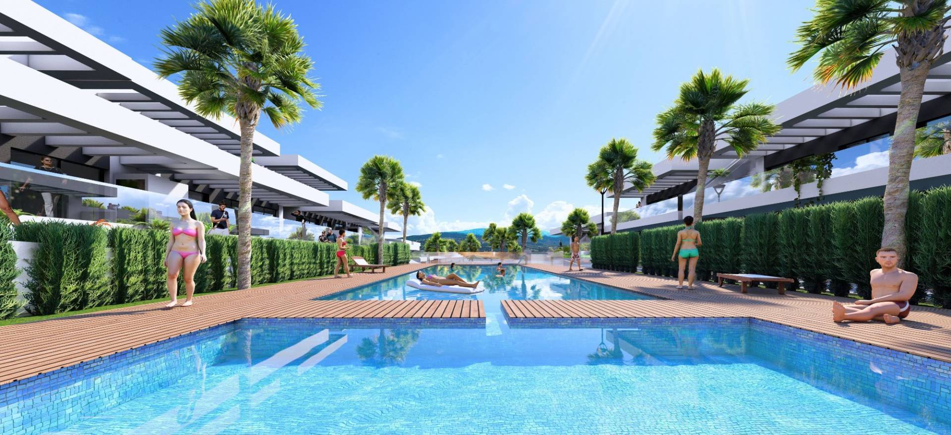 Luxury 2 or 3 bedroom apartments in Algorfa