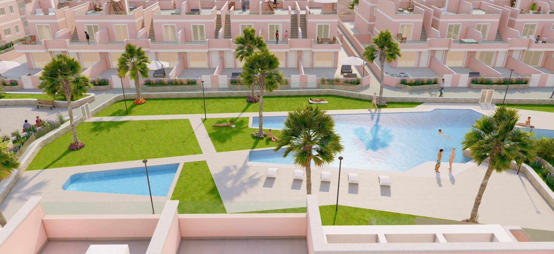 Neu gebauter Bungalow in Pilar de la Horadada