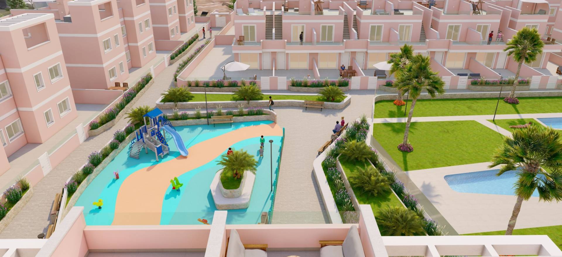 Neu gebauter Bungalow in Pilar de la Horadada